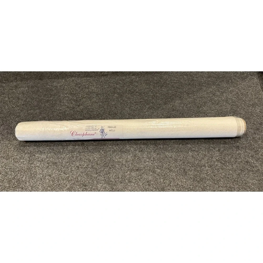 NEW Highlander Clearphane White French Lace Transparent Film 20